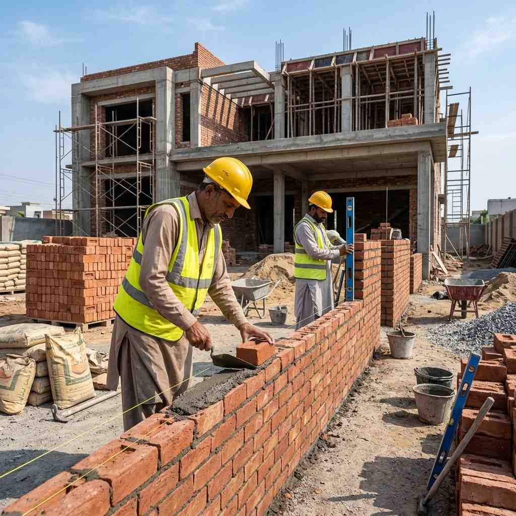 High Quality Construction Bricks Stack