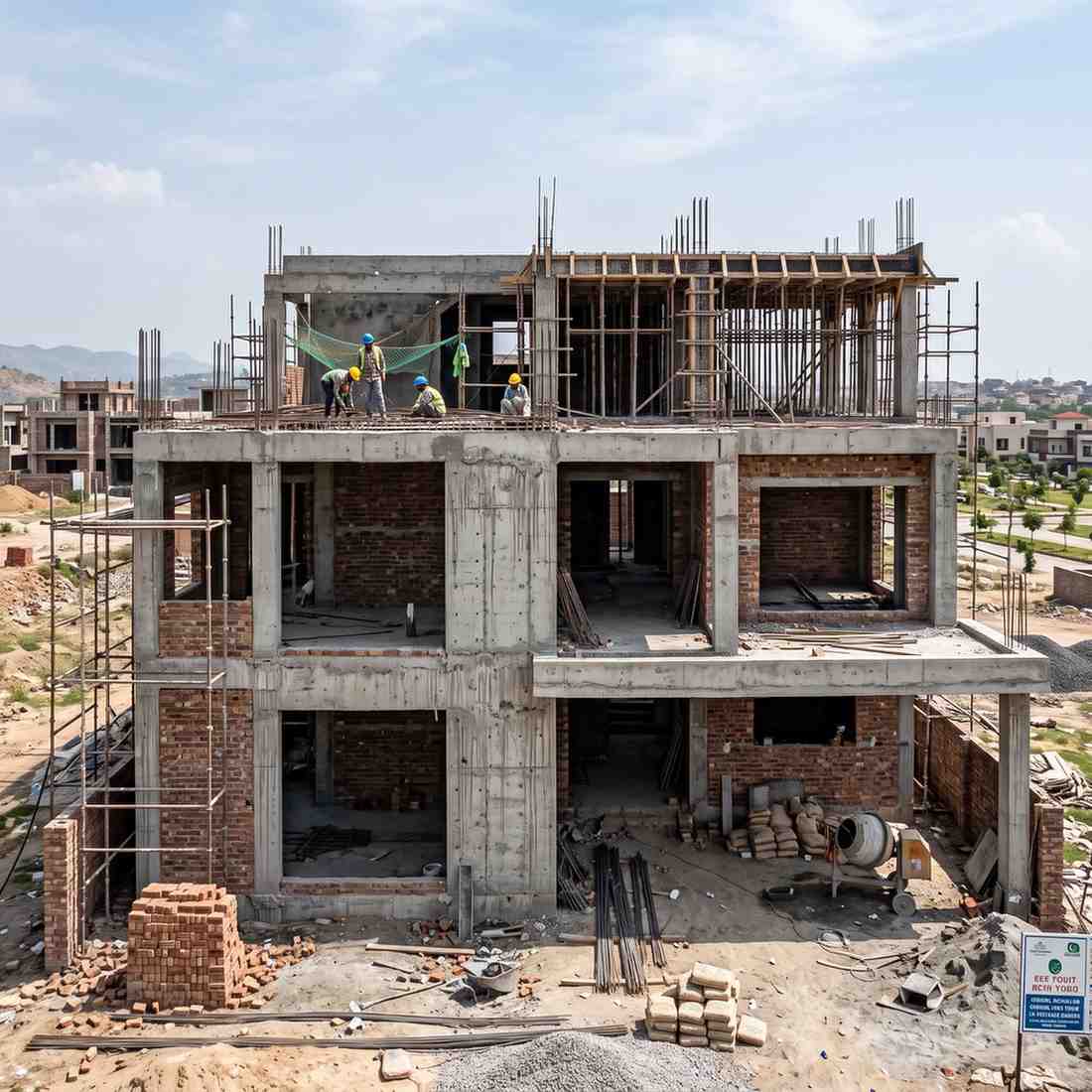 Grey Structure Construction Phase