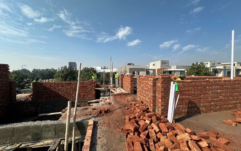 High-quality construction materials including cement steel bricks and concrete for home construction