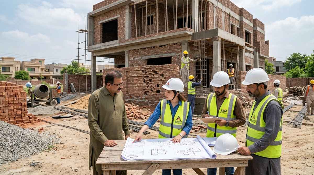 How to build a house in Bahria Town Lahore with modern residential construction project