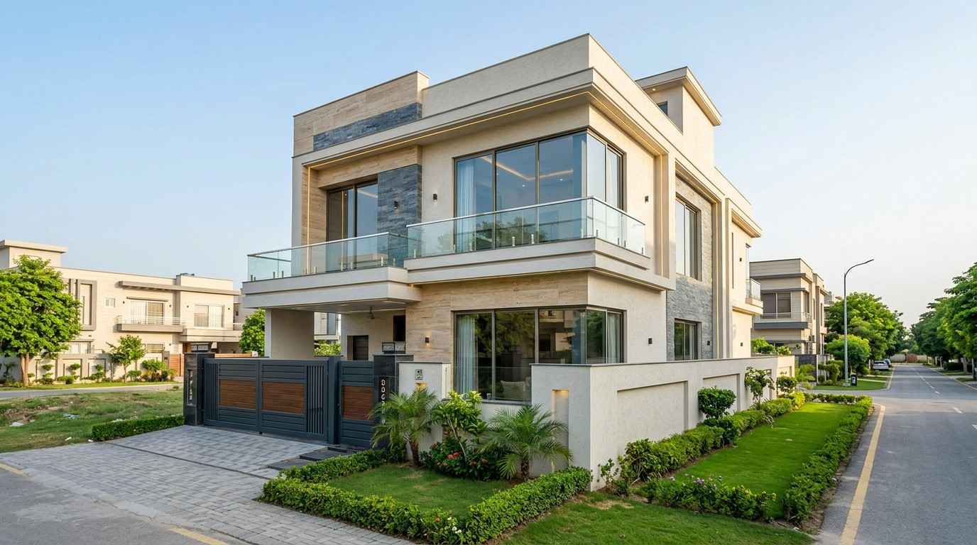 5 Marla House Construction Cost in Lahore with modern double-storey residential house