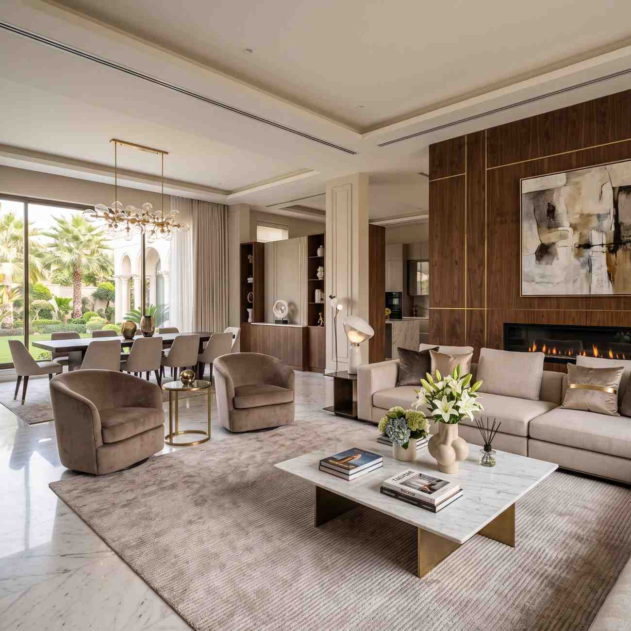 Residential interior design model luxury space