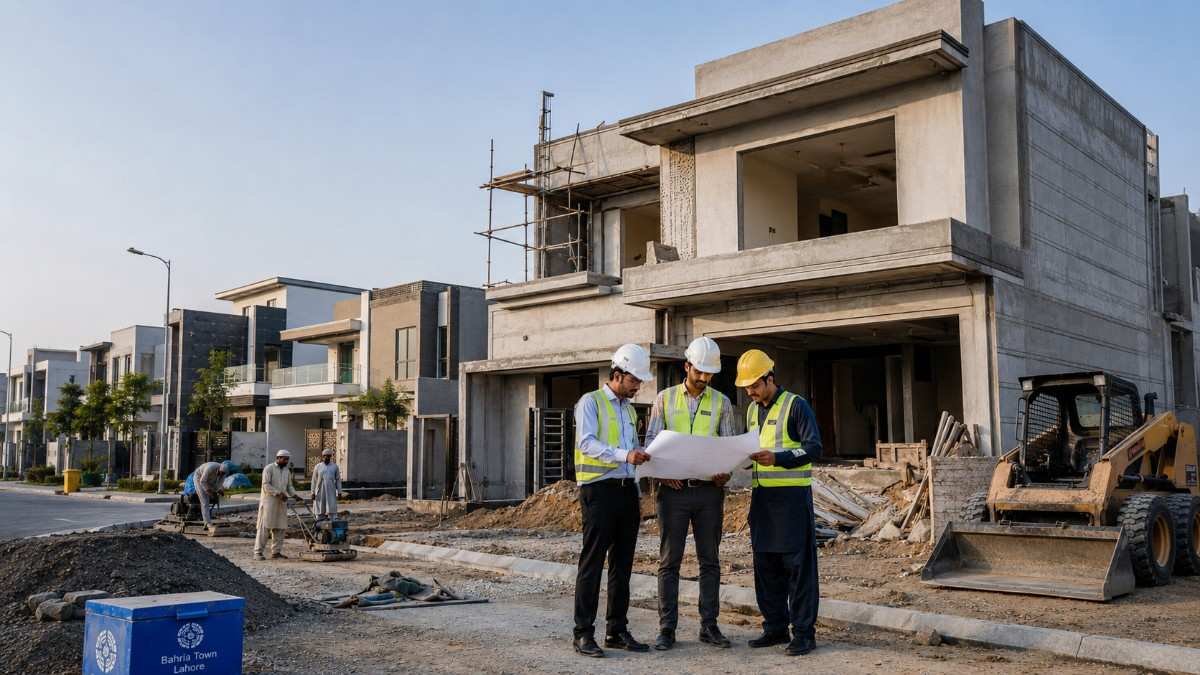 How to build a house in Bahria Town Lahore with modern residential construction project