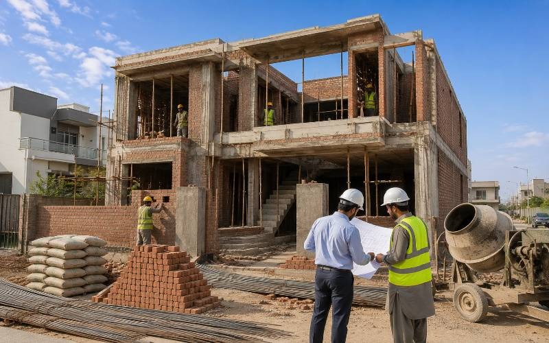 Build a strong home with our 5 Marla Grey Structure Construction Services in Lahore. We deliver quality materials, skilled workmanship, and transparent construction for lasting results. Contact Highland Constructs today.